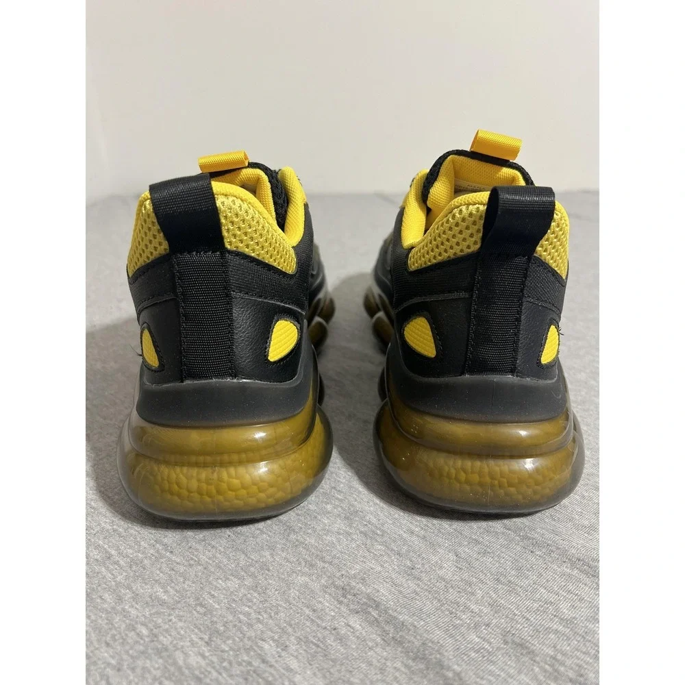 Mazino Shoes Mens Size 8 Black Yellow Eclipse Chunky‎ Dad Sneakers Eclipse-000